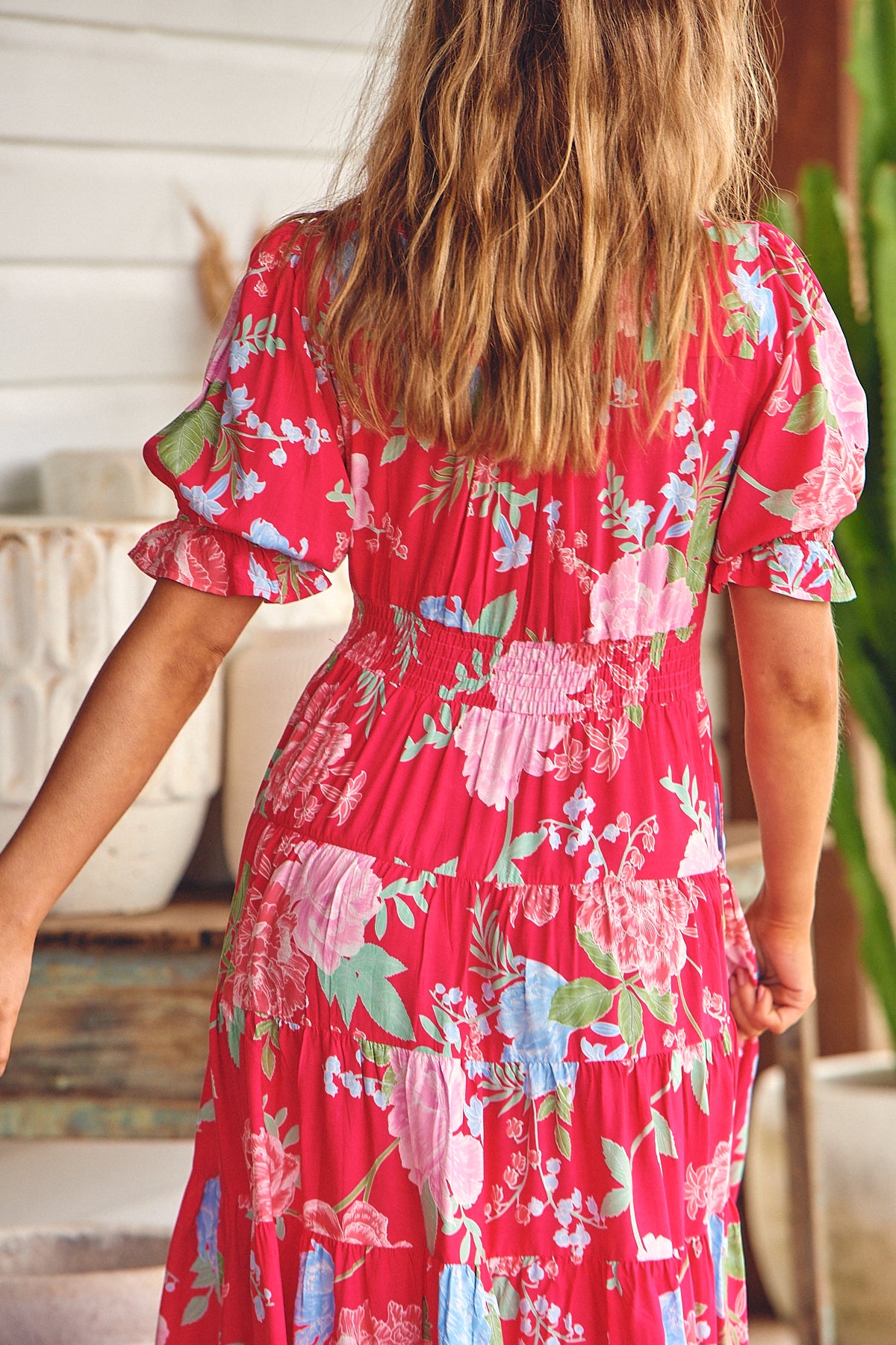 Cerise Annabel Dress