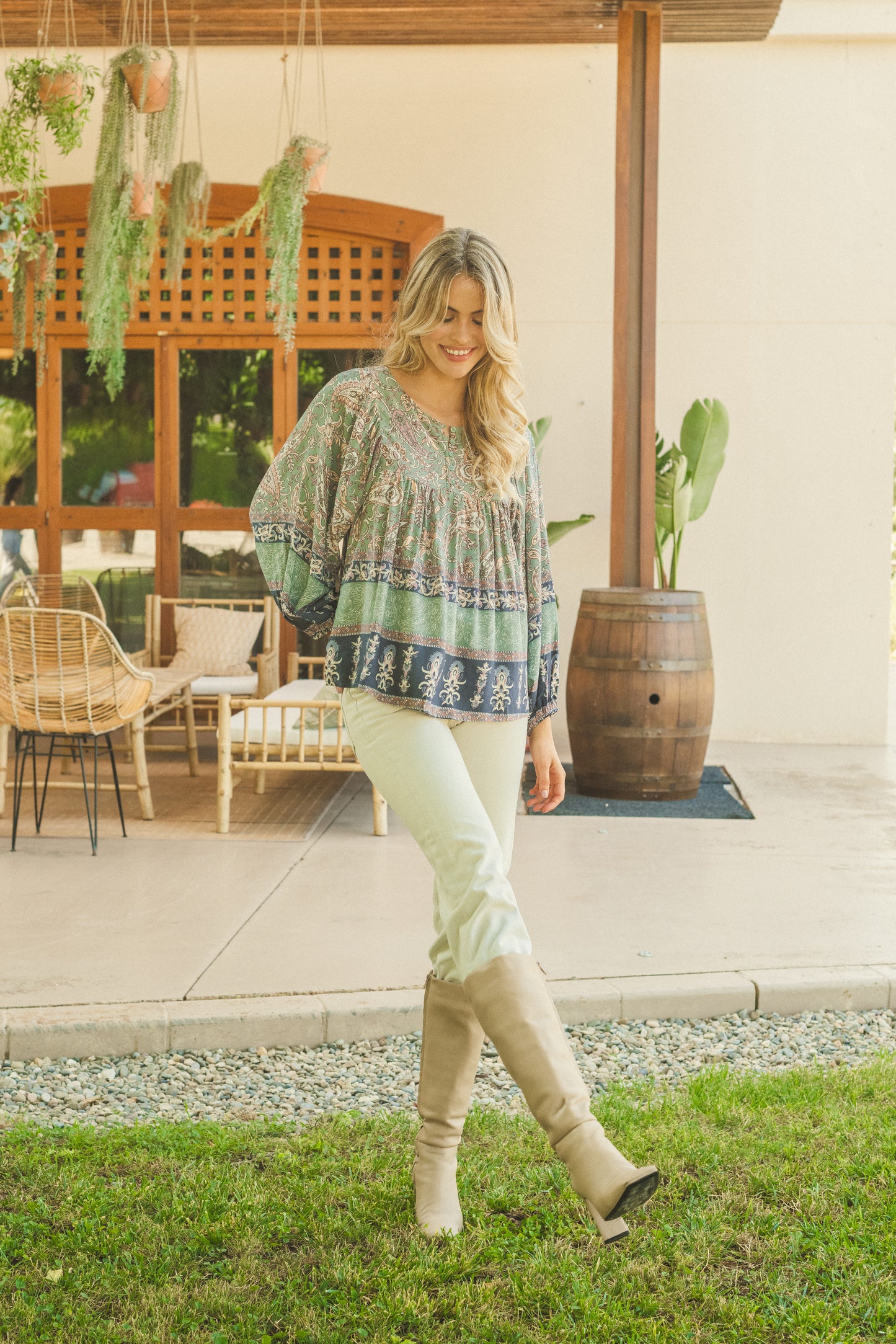 Olive Indira Top