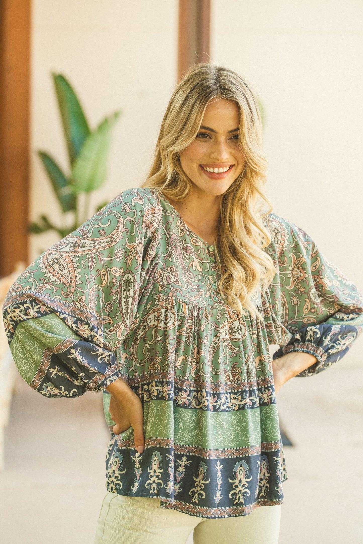 Olive Indira Top