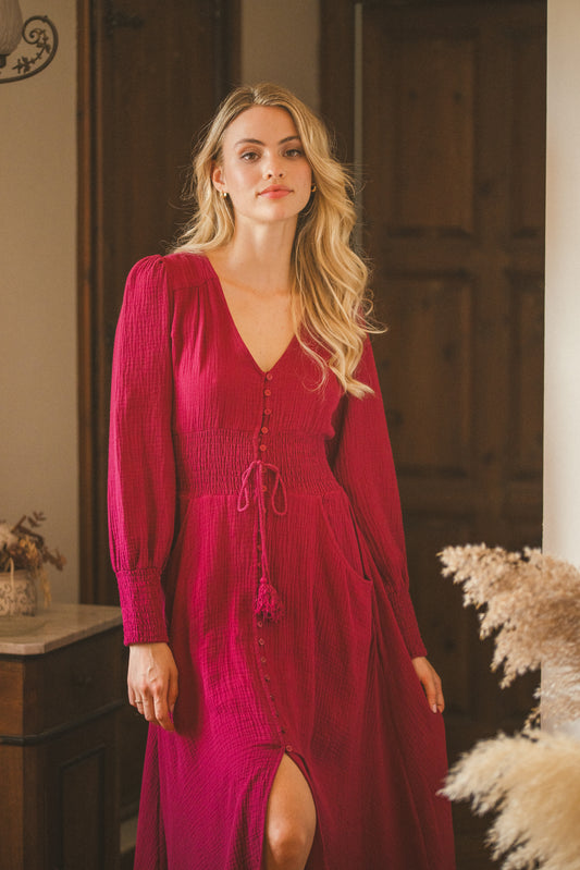 Adora Sabrina Long Dress