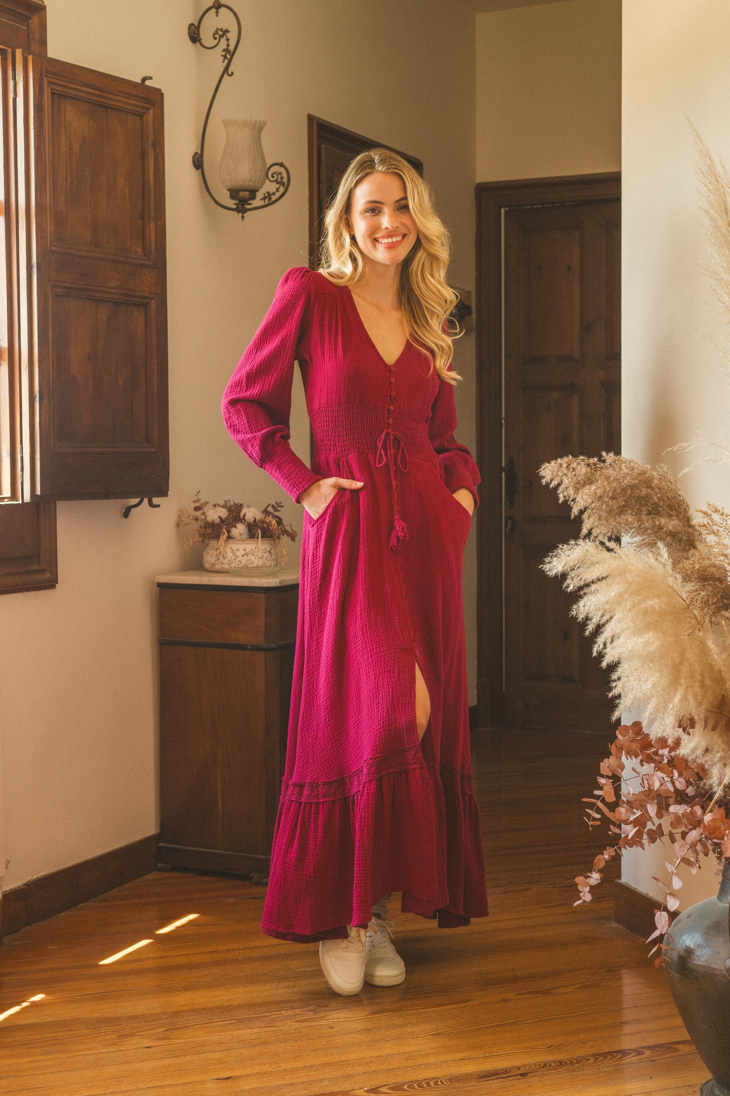 Adora Sabrina Long Dress