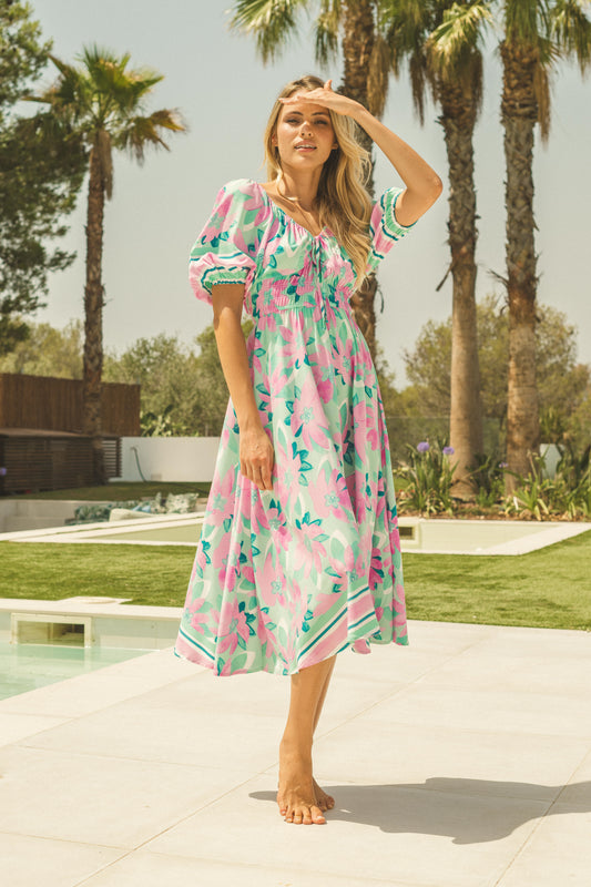 Petal Aqua Dress