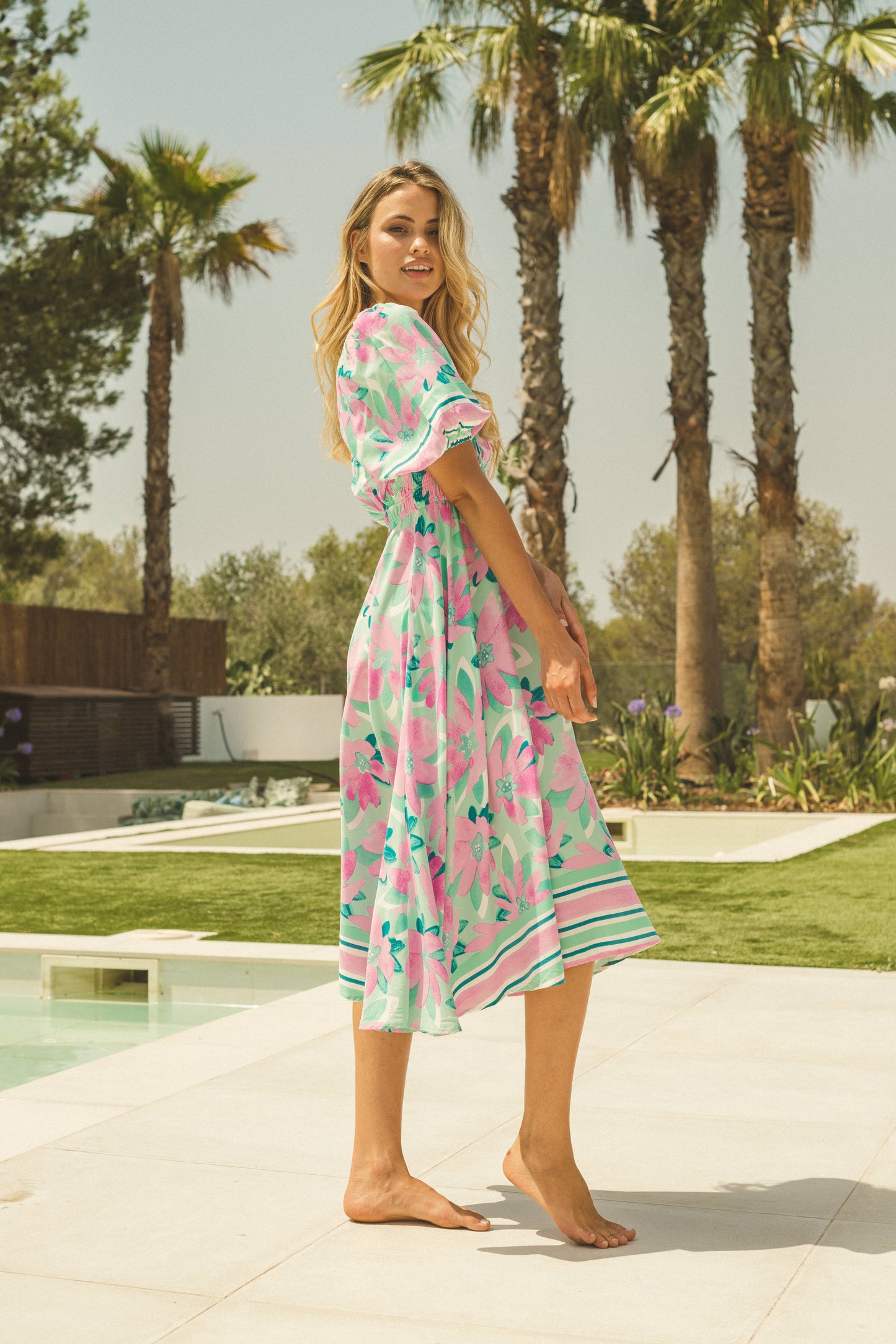 Petal Aqua Dress