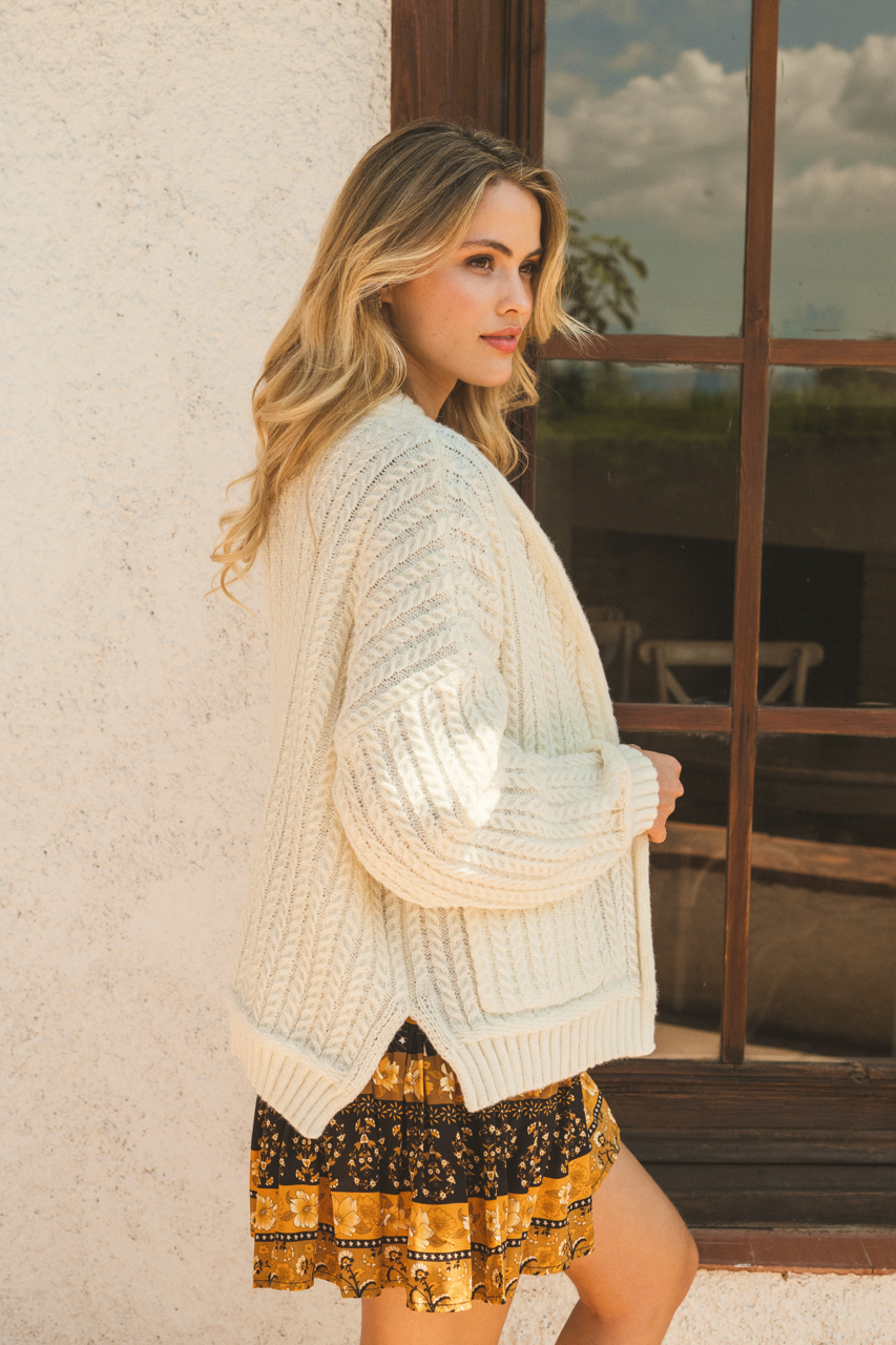 Macadamia Knit Cardigan