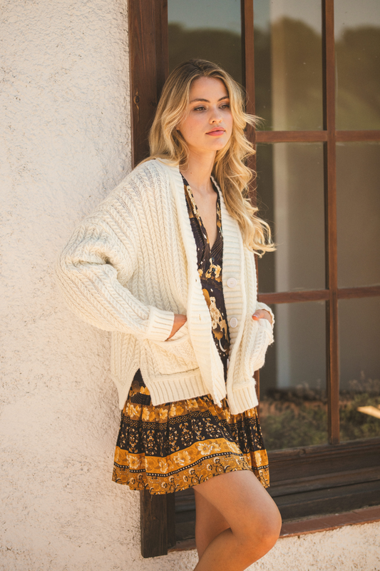Macadamia Knit Cardigan